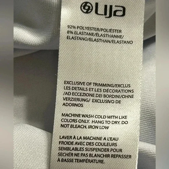 NWOT LIJA colorful abstract activewear leggings.blue and pink .Reinforced seams. - Picture 7 of 9